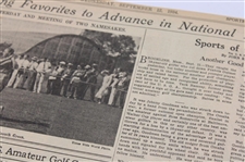 1934 New York Times Bobby Jones 'Bobby Jones Of Atlanta And Bobby Jones Of Detroit' Newspaper Article