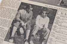 1934 New York Times Bobby Jones 'Bobby Jones Of Atlanta And Bobby Jones Of Detroit' Newspaper Article