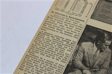 1934 New York Times Bobby Jones 'Bobby Jones Of Atlanta And Bobby Jones Of Detroit' Newspaper Article
