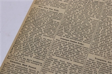 1934 New York Times Bobby Jones 'Bobby Jones Of Atlanta And Bobby Jones Of Detroit' Newspaper Article