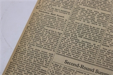 1934 New York Times Bobby Jones 'Bobby Jones Of Atlanta And Bobby Jones Of Detroit' Newspaper Article