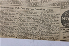 1934 New York Times Bobby Jones 'Bobby Jones Of Atlanta And Bobby Jones Of Detroit' Newspaper Article