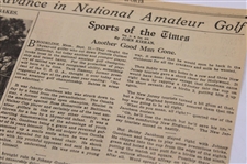 1934 New York Times Bobby Jones 'Bobby Jones Of Atlanta And Bobby Jones Of Detroit' Newspaper Article