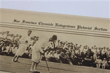 1925 San Francisco Chronicle Bobby Jones 'Wins Coveted Title' & 'Champ to Champ' Newspaper Article