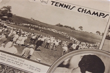 1925 San Francisco Chronicle Bobby Jones 'Wins Coveted Title' & 'Champ to Champ' Newspaper Article