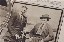 1925 San Francisco Chronicle Bobby Jones 'Wins Coveted Title' & 'Champ to Champ' Newspaper Article