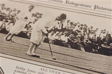 1925 San Francisco Chronicle Bobby Jones 'Wins Coveted Title' & 'Champ to Champ' Newspaper Article
