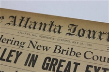 1930 Atlanta Journal Bobby Jones 'Bobby Jones And Tolley, Titans Of Golfdom, Meet' Newspaper Article