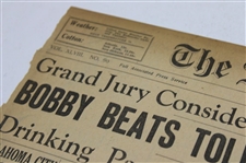 1930 Atlanta Journal Bobby Jones 'Bobby Jones And Tolley, Titans Of Golfdom, Meet' Newspaper Article