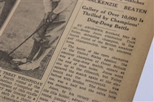 1930 Atlanta Journal Bobby Jones 'Bobby Jones And Tolley, Titans Of Golfdom, Meet' Newspaper Article