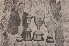 1935 Cleveland News Bobby Jones 'Little Acorn Grew To A Mighty Oak' Newspaper Article