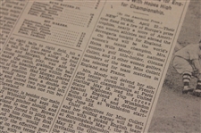 1930 Detroit News Bobby Jones 'Bob's Swing All Plotted Out for Golfers' Newspaper Article