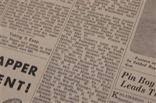 1930 Detroit News Bobby Jones 'Bob's Swing All Plotted Out for Golfers' Newspaper Article