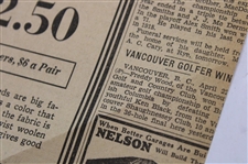 1930 Detroit News Bobby Jones 'Bob's Swing All Plotted Out for Golfers' Newspaper Article