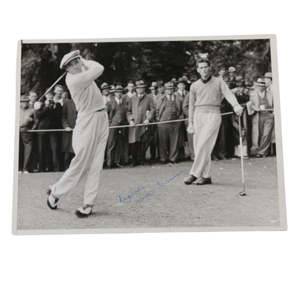 Willie Turnesa Signed 8x10 1938 Us Amateur Wire Photo - September 17th JSA ALOA