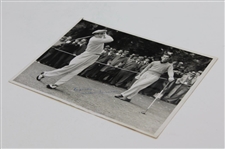 Willie Turnesa Signed 8x10 1938 Us Amateur Wire Photo - September 17th JSA ALOA