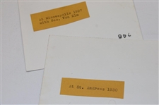 Two Photos of Bobby Jones 1930 at St. Andrews & 1927 Minneapolis with George Von Elm