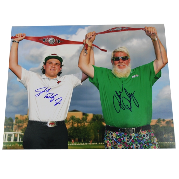 John Daly & John Daly Signed PNC Championship Photo JSA ALOA