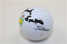Jordan Spieth Signed Masters Logo Golf Ball JSA ALOA