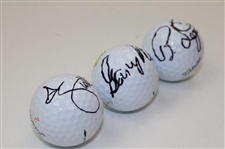 Scott, Langer & Player Signed Masters Logo Golf Balls JSA ALOA