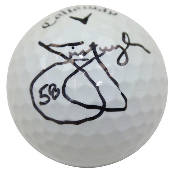 Jim Furyk Signed 58 Callaway Logo Golf Ball JSA ALOA