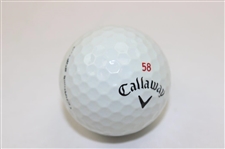 Jim Furyk Signed '58' Callaway Logo Golf Ball JSA ALOA