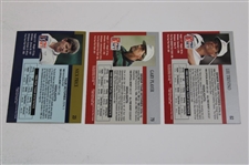 Player, Trevino & Price Signed Pro Set Trading Cards JSA ALOA