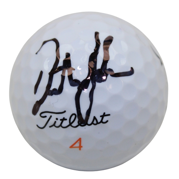 Dustin Johnson Signed Masters Logo Golf Ball JSA ALOA