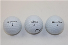 Thomas, Morikawa & Fleetwood Signed Golf Balls JSA ALOA