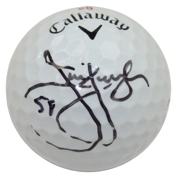 Jim Furyk Signed 58 Callaway Logo Golf Ball JSA ALOA