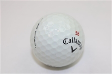 Jim Furyk Signed '58' Callaway Logo Golf Ball JSA ALOA
