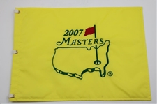 2005 & 2007 Masters Tournament Embroidered Flags - Woods & Johnson Champs