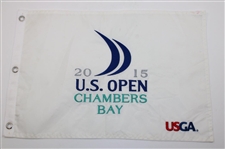 2014, 2015, 2016 & 2024 US Open Embroidered White Flags - Kaymer, Spieth, Johnson & Dechambeau