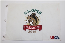 2014, 2015, 2016 & 2024 US Open Embroidered White Flags - Kaymer, Spieth, Johnson & Dechambeau