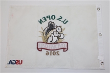 2014, 2015, 2016 & 2024 US Open Embroidered White Flags - Kaymer, Spieth, Johnson & Dechambeau