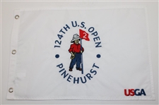2014, 2015, 2016 & 2024 US Open Embroidered White Flags - Kaymer, Spieth, Johnson & Dechambeau