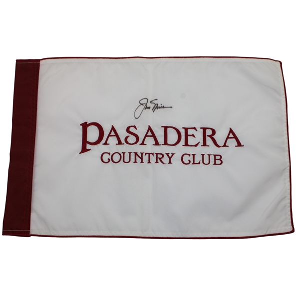 Jack Nicklaus Signed Pasadera Country Club Embroidered Flag JSA ALOA