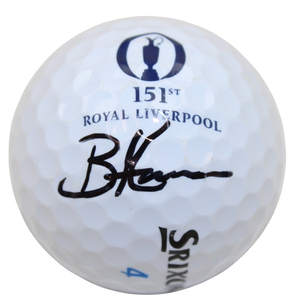 Brian Harmon Signed 2023 Open Championship at Royal Liverpool Golf Ball JSA ALOA