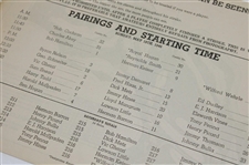 Demaret & Others Signed 1946 Colonial National Inv. 1st Annual Program w/Pairing Sheets - Ben Hogan Win JSA ALOA