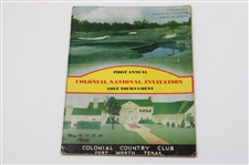 Demaret & Others Signed 1946 Colonial National Inv. 1st Annual Program w/Pairing Sheets - Ben Hogan Win JSA ALOA
