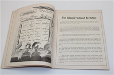 Demaret & Others Signed 1946 Colonial National Inv. 1st Annual Program w/Pairing Sheets - Ben Hogan Win JSA ALOA