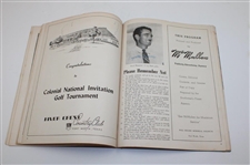 Demaret & Others Signed 1946 Colonial National Inv. 1st Annual Program w/Pairing Sheets - Ben Hogan Win JSA ALOA