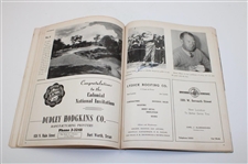Demaret & Others Signed 1946 Colonial National Inv. 1st Annual Program w/Pairing Sheets - Ben Hogan Win JSA ALOA