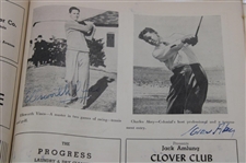 Demaret & Others Signed 1946 Colonial National Inv. 1st Annual Program w/Pairing Sheets - Ben Hogan Win JSA ALOA