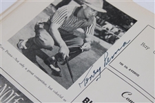 Demaret & Others Signed 1946 Colonial National Inv. 1st Annual Program w/Pairing Sheets - Ben Hogan Win JSA ALOA