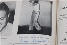Demaret & Others Signed 1946 Colonial National Inv. 1st Annual Program w/Pairing Sheets - Ben Hogan Win JSA ALOA