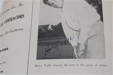 Demaret & Others Signed 1946 Colonial National Inv. 1st Annual Program w/Pairing Sheets - Ben Hogan Win JSA ALOA