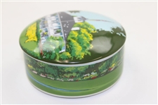 Tiffany & Co. Augusta National Clubhouse Handpainted Candy Dish w/Lid