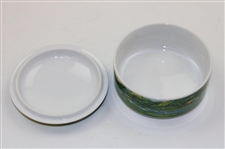 Tiffany & Co. Augusta National Clubhouse Handpainted Candy Dish w/Lid