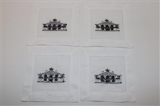Augusta National Golf Club Guest Towel & Set of (8) Linen Cocktail Napkins